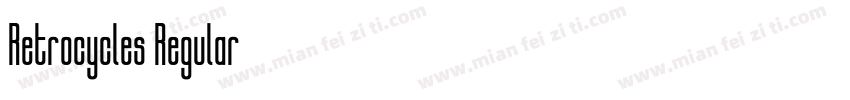 Retrocycles Regular字体转换